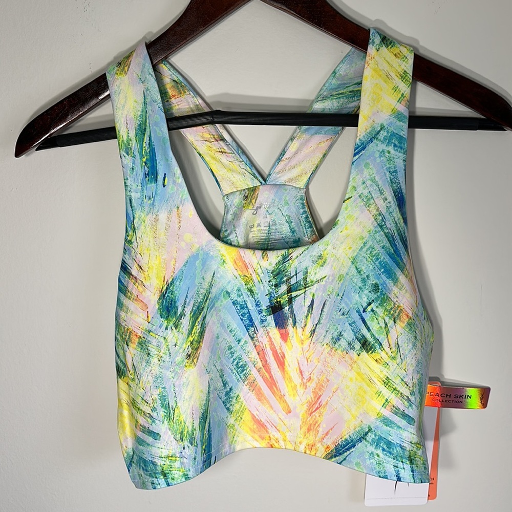 X Gottex Longline floral sports Bra New with tags multicolored
